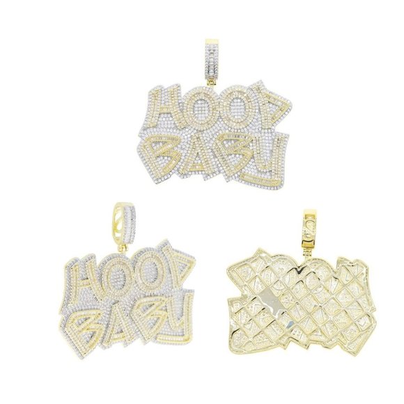 Luxury Font Hood Baby Silver Color Pendant - Picture 5 of 7